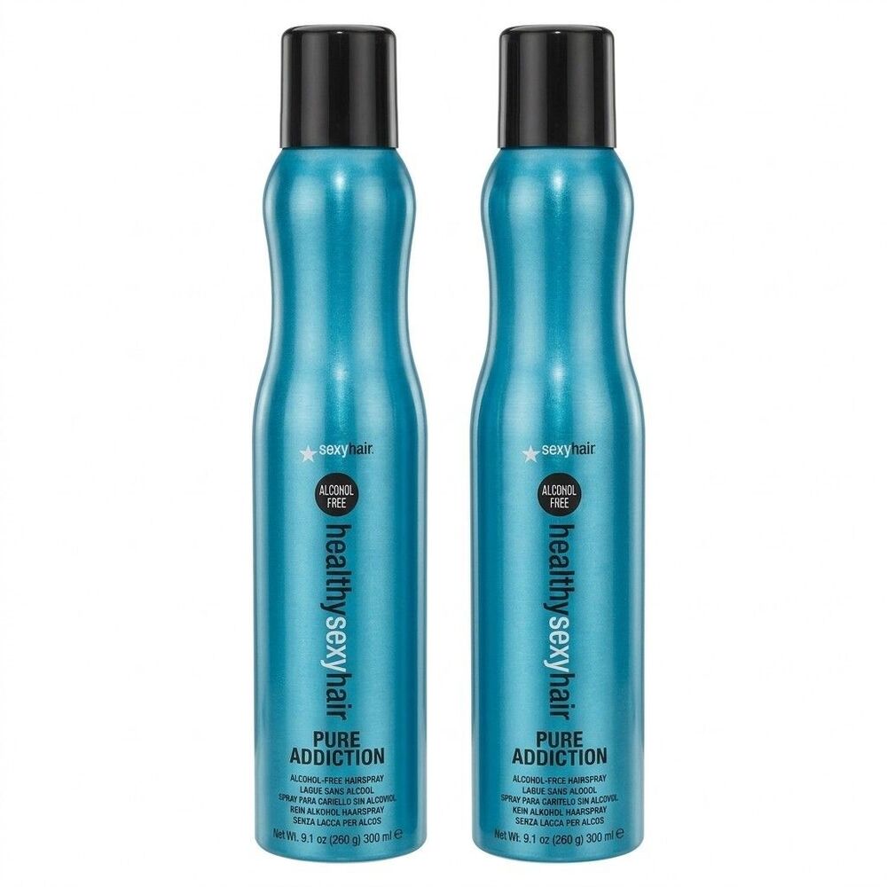 Sexy Hair Healthy Pure Addiction Hairspray 9 oz (Pack of 2)